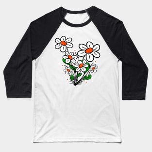 blooming daisies blossoms daisy flower blooms Baseball T-Shirt